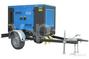 Дизельный генератор ТСС АД-16С-Т400-1РКМ19 в шумозащитном кожухе на прицепе с АВР (двиг. Двигатель: TSS Diesel TDR-K 18 4L) 036132 (с автозапуском) фото