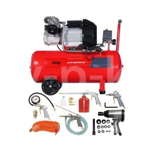 Поршневой компрессор  AUTO MASTER KIT + набор из 10 предметов Поршневой компрессор  AUTO MASTER KIT + набор из 10 предметов