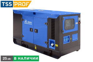 Дизельный генератор ТСС АД-25С-Т400-2РКМ5 в шумозащитном кожухе 025715 фото