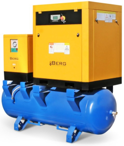 Винтовой компрессор Berg ВК-18.5РО-500 10 (IP23) масляный с ременным приводом фото