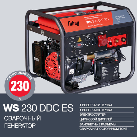 Бензиновый генератор  WS 230 DDC ES