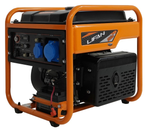 Бензиновый генератор Lifan 6500IOE 00158689 передвижной фото