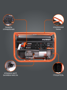 Бензиновый генератор PATRIOT GRS 3800 476102255 4-х тактный фото