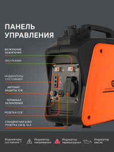 Бензиновый генератор PATRIOT GP 1000 i 474101025 мини фото