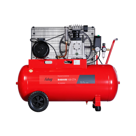 Поршневой компрессор  B4800B/100 CT4 + Набор пневмоинструмента FUBAG (34 предмета) в ПОДАРОК