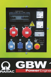 Дизельный генератор PRAMAC GBW22P 3-фазный в кожухе  (альт.Mecc Alte ECP28-M/4)  фото