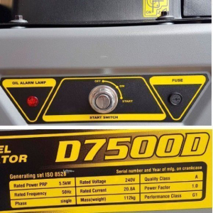 Дизельный генератор Loncin LCD7500D 54152 (с автозапуском) фото