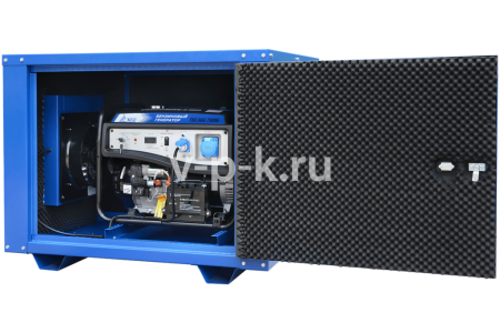 Бензиновый генератор ТСС SGG 7500Е в погодозащитном кожухе МК-1