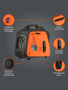 Бензиновый генератор PATRIOT GP 1000 i 474101025 мини фото