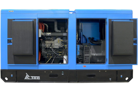 Дизельный генератор  ЭД-150-Т400 с АВР в шумозащитном кожухе на прицепе